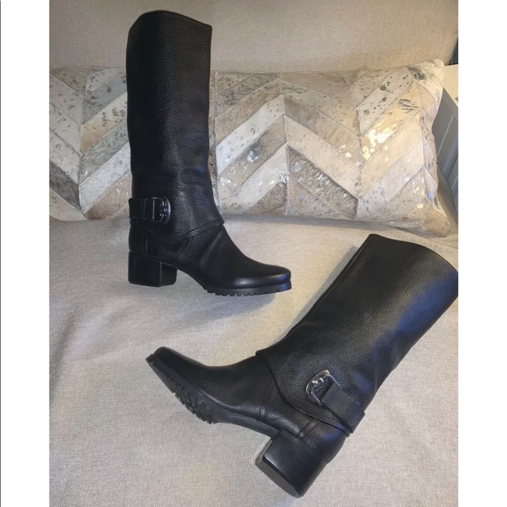 ALL Leather 3/4 Riding Boot w/ Buckle RubberSole